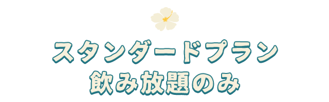 スタンダードプラン飲み放題のみ